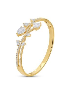 Eye Candy Gwen CZ Statement Cuff Bracelet